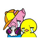 ぶたろーくんとヒヨノコ（個別スタンプ：16）