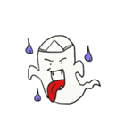 It is a simple ghost.（個別スタンプ：1）