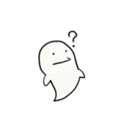 It is a simple ghost.（個別スタンプ：17）