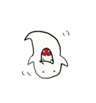 It is a simple ghost.（個別スタンプ：37）