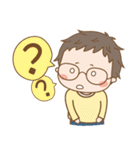 Eyeglasses Boy（個別スタンプ：37）