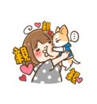 I'm crazy about dogs！！！！（個別スタンプ：18）