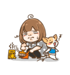 I'm crazy about dogs！！！！（個別スタンプ：19）