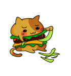 Yummy BurgerCat（個別スタンプ：2）