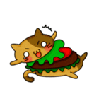 Yummy BurgerCat（個別スタンプ：4）