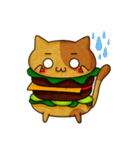 Yummy BurgerCat（個別スタンプ：5）