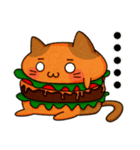 Yummy BurgerCat（個別スタンプ：17）