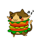 Yummy BurgerCat（個別スタンプ：25）