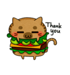 Yummy BurgerCat（個別スタンプ：35）