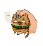 Yummy BurgerCat（個別スタンプ：40）