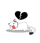 Shiro white cat with a fun.（個別スタンプ：31）