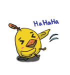 Chubby Quill Chicken and his friend（個別スタンプ：19）