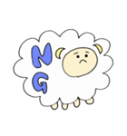 もこもこひつじ（個別スタンプ：4）