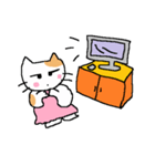 ふわふわシッポ猫（個別スタンプ：14）