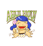 ハワイ好きガール Amoちゃん（個別スタンプ：4）