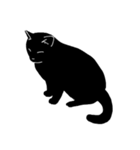 黒猫ののんびり風景（個別スタンプ：14）