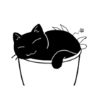 黒猫ののんびり風景（個別スタンプ：40）