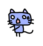 しかくい青猫（個別スタンプ：34）