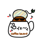 coffee beans。（個別スタンプ：17）