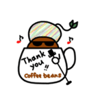 coffee beans。（個別スタンプ：20）