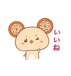 ピザくま（個別スタンプ：3）