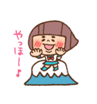 まゆげ娘ちゃん（個別スタンプ：37）