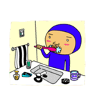 ブルーさん  （日本語版）（個別スタンプ：30）