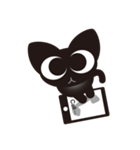 黒猫のミュー（個別スタンプ：1）