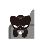 黒猫のミュー（個別スタンプ：14）
