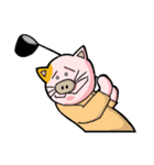 上司がぶたねこだった。（個別スタンプ：11）