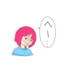 ぜんりょく系無気力少女（個別スタンプ：6）