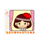 恥ずかしがり屋の絵描きちゃん（個別スタンプ：38）