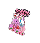 ダークなピンクにゃん（個別スタンプ：20）