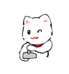 ともきゅ～の白猫（個別スタンプ：25）