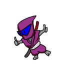 仮面忍者紫くん（個別スタンプ：1）