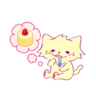 お菓子とねこさん（個別スタンプ：3）