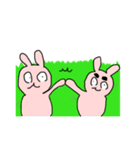 キモ可愛いキモうさぎの大冒険（個別スタンプ：36）