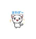 幸せを呼ぶまゆげ猫    まゆげにゃん（個別スタンプ：25）