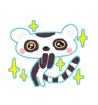 愉快なワオキツネザル（個別スタンプ：35）