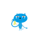 ブルーなネコ（個別スタンプ：36）