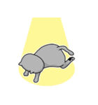 マイペース灰色猫【にくにくシリーズ】（個別スタンプ：7）