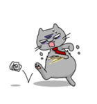 マイペース灰色猫【にくにくシリーズ】（個別スタンプ：11）