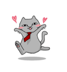 マイペース灰色猫【にくにくシリーズ】（個別スタンプ：31）