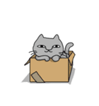 マイペース灰色猫【にくにくシリーズ】（個別スタンプ：39）