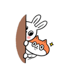 Caramellong's rabbit and kitten（個別スタンプ：8）