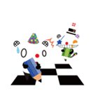 ぱんクロくん（仮） サーカス編（個別スタンプ：19）