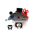 ぱんクロくん（仮） サーカス編（個別スタンプ：33）