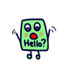 英語エイリアン（個別スタンプ：4）