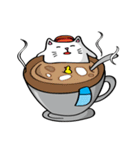 A cup of coffee with a cat（個別スタンプ：19）