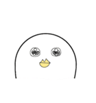 白くてうざいやつ（個別スタンプ：1）